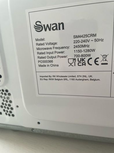 Swan Retro Microwave