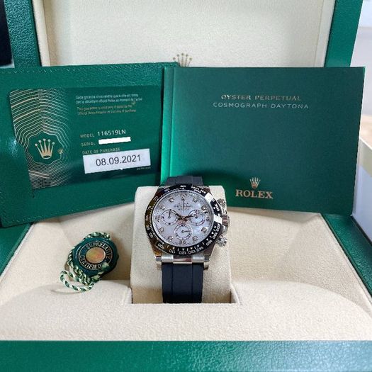 Rolex 116519ln Mop 2021 Full Set White Tag  Nfc Card Very Rare Dial