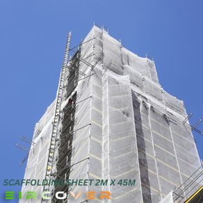 Scaffolding Sheeting 2m x 45m  (7'-148') Clear 170 GSM