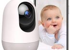 Baby Monitor WiFi Dog Pet Camera Indoor,360-degree Wireless IP Camera,1080P Home Security Camera,Motion Tracking,Night Vision,Works with Alexa (FREE POSTAGE)