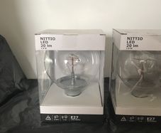 IKEA Nittio LED large light bulbs