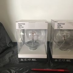 IKEA Nittio LED large light bulbs