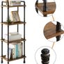 Ladder Shelf,4-Tier Storage Shelves,Small Bookshelf,Shelving Unit with Metal Frame,Vintage Industrial Plant Display Stand,Bookcase for Living Room, Home Office (FREE POSTAGE) Image 3