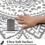 Round Area Rug 120 cm Shaggy Ultra Soft Touch Carpet Rug Luxury Fluffy Non Slip Washable Living Room Rug Floor Bedside Carpet Rug,Light Grey Image 6