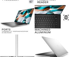Dell XPS i7 + nVidia GPU, 64GB RAM, 4.5TB SSD + Dell docking station