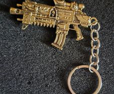 Warhammer, bolt rifle keyring.