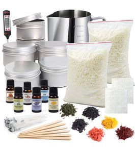 Candle Making Kit, Shuttle Art 3 LB (1.36kg) Wax Melt Making Kit, Complete Candle Making Kits for Adults with Soy Wax, 6 Fragrance Oil, 6 Colours Candle Dye, Candle Wicks, Tins, Melting Pot and More  (FREE POSTAGE)