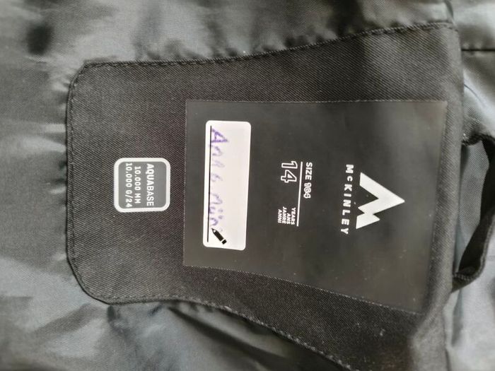 McKINLEY Kids Acosta Padded Puffer Winter Jacket Black Age 13-14