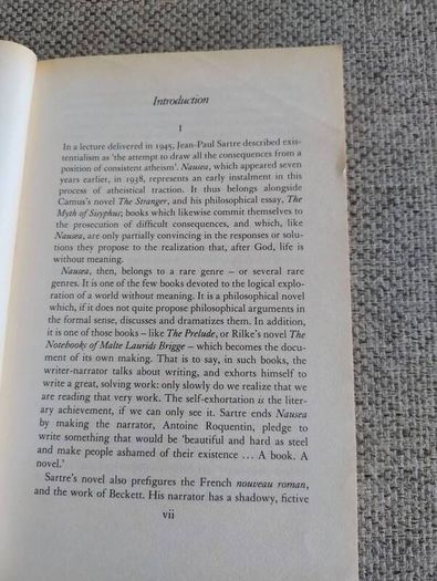 Nausea by Jean Paul Sartre 2000 paperback Penguin Books in good condition with some signs of wear on the cover see photos FREE STANDARD POSTAGE INCLUDED