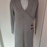 Sheego cross over grey long sleeve midi dress size UK14 EU42 Perfect condition Postage included Image 3