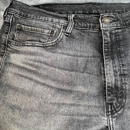 Levis 505 Jeans W38 L31 Mens Black Regular Straight Fit Denim