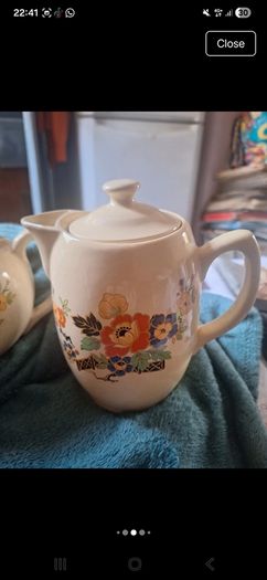 Vintage Carrigware Teapot,Coffee Pot and Resting Plate