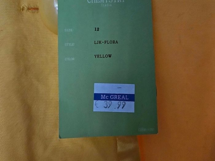 BNWT yellow Jacket