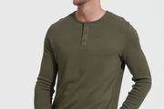 True Classic Waffle Henley BNWT