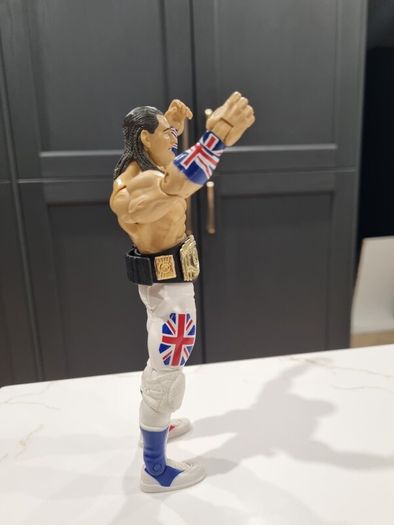British Bulldog w/ Belt Wwe Wwf Wcw  Classic Superstars Jakks 2003