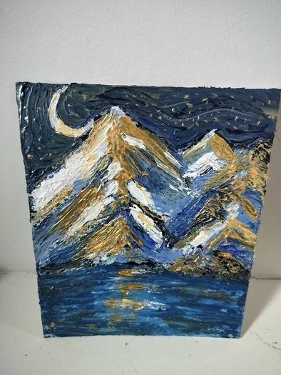 Handmade texture painting