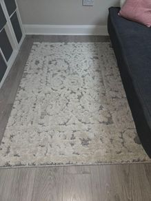 Grey and White rug