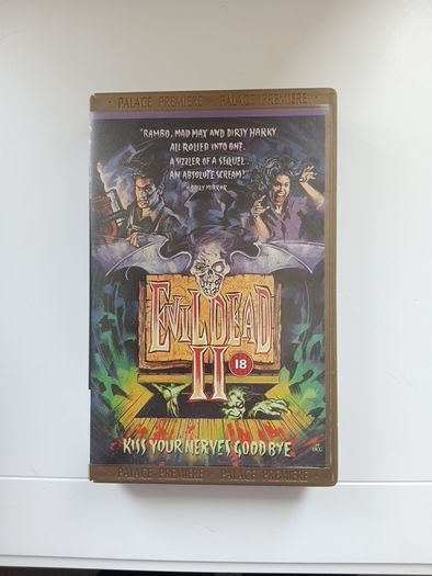 Evil Dead 2 Kiss Your Nerves Goodbye Film On Large Box Rental Version (Not Ex Rental)