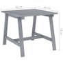 Garden Dining Table Grey 88x88x74 cm Solid Acacia Wood Image 6