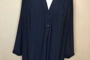 Yours heavy navy blouse (size 30)