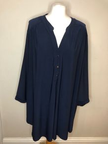 Yours heavy navy blouse (size 30)