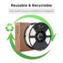 Gloss PLA Filament 1.75mm, Glossy 3D Printer Filament PLA, Dimensional Accuracy +/- 0.05mm, 1KG Spool (2.2 LBS) 3D Printing Filament for 3D Printers, Gloss White Visit the eSUN Store Image 2