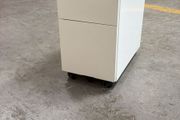 white metal slimline pedestals