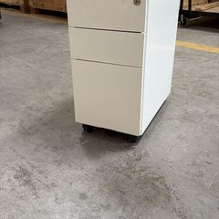 white metal slimline pedestals