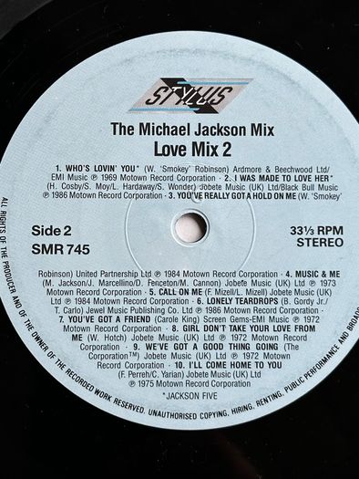Michael Jackson original 1987 release double gatefold the Michael Jackson mix double vinyl in vg condition