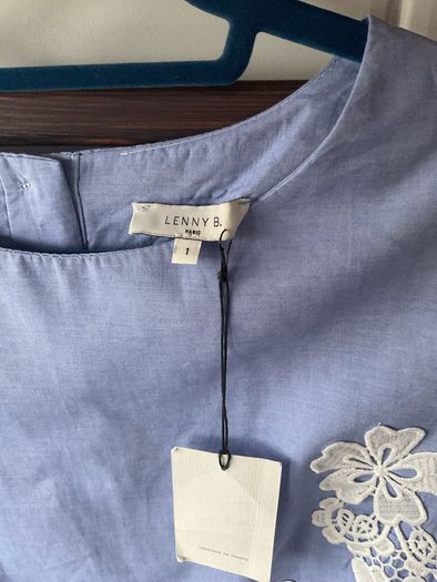 top short sleeve  Lenny b short sleeve T1 button back top