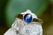 Antique Gents/Ladies Sapphire Solitaire Ring - 15ct circa 1887