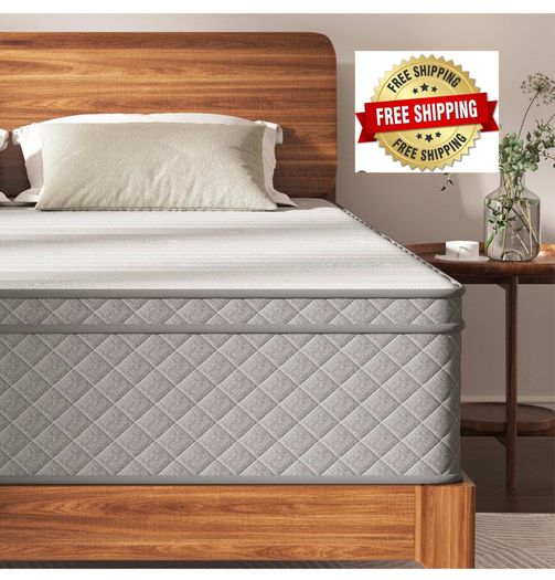 12 Inch Single Mattress, 7-Zone Hybrid Single Bed Mattresses, Memory Foam Mattress with Pocket Sprung with Medium Firm for Body Support & Pressure Relief - 90x190x30cm