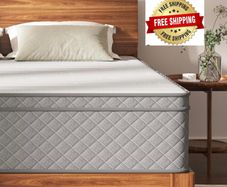 12 Inch Single Mattress, 7-Zone Hybrid Single Bed Mattresses, Memory Foam Mattress with Pocket Sprung with Medium Firm for Body Support & Pressure Relief - 90x190x30cm