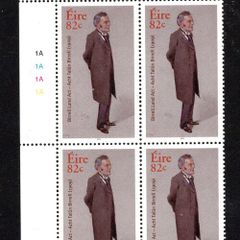 2009 Ireland The 100th Anniversary of the Birrell Land Act Commemorative Stamp Plate 1A1A1A1A Mint Never Hinged (MNH)
