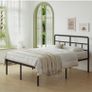 King Size Bed Frame 5ft with Curved Headboard, Heavy Duty Image 5