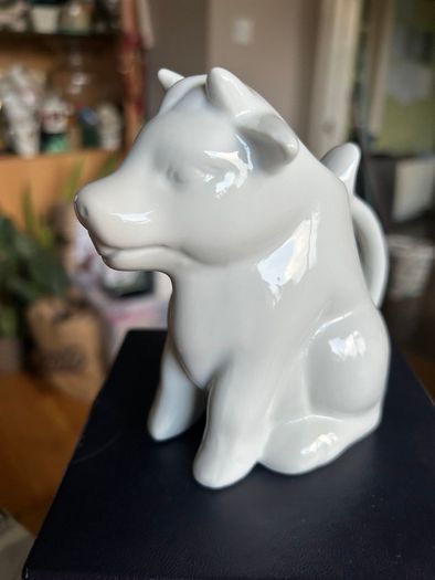Cream & Milk Porcelain Cow Jug