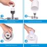 Bedside Table Lamp, LED Modern Nightstand Desk Lamp, Remote Dimmable RGB Color Changing Modes for Bedroom, Living Room, Childrens Room, Office (E27 RGB Bulb Included) Image 6