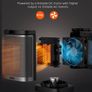 Space Heater Atom One, 3-Mode 3-Speed 70 Degree Oscillating Electric PTC Ceramic Heater with Thermostat, 1-12H Timer, Remote Control, Overheating & Tip Over Protection,Energy-Saving-ECO-Mode (FREE POSTAGE) Image 5