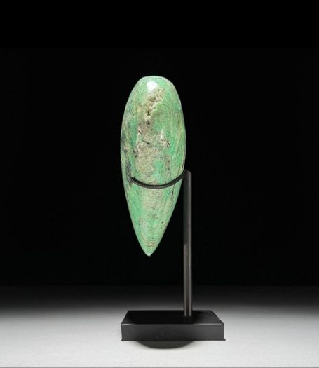 Natural Green Smithsonite Heart Shaped Stone - Mineral