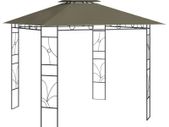 Gazebo 3x3x2.7 m Taupe 160 g/m Sq