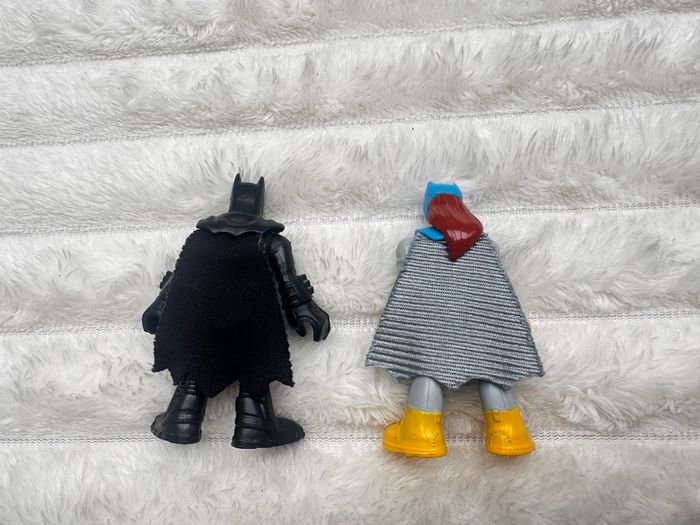 Imaginext DC Super Friends Batgirl And Batman approx. 7 cm. Used Please see photos