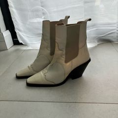 & Other Stories Cream Cowboy Boots / EU 40