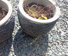 stone flower pot