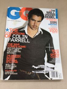 Gq magazine colin Farrell rare fashion
