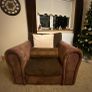 Left hand facing corner sofa with single chair Image 3