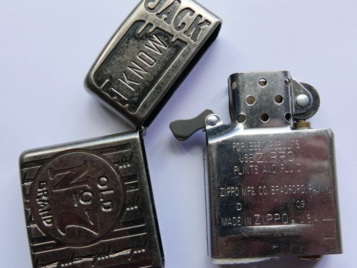 Vintage Zippo Jack Daniel's Jd I Know Jack Armor Zippo Lighter