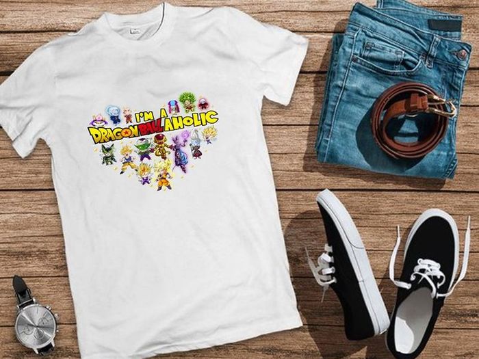 Dragon Ball Aholic Goku Fan T Shirt tee top shirt bragon ball t-shirt
