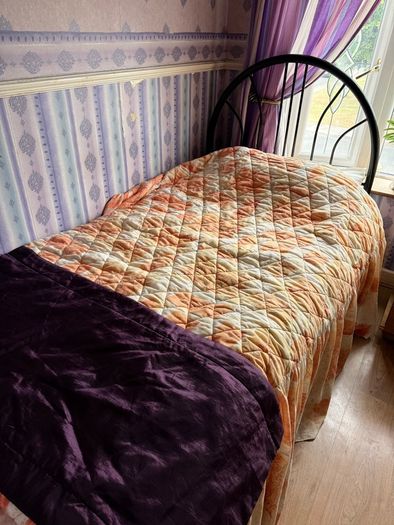 Single Bed, Headboard, Mattress