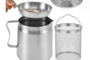 Brand New LOVIVER Stainless Steel Oil Filter Pot,