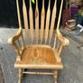 wooden rocking chair Image 2